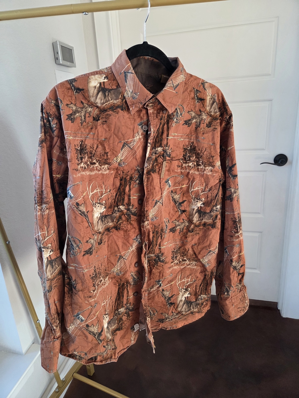 North River Hunting Print Button-Up Shirt